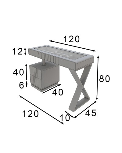 Tocador de maquillaje dormitorio diseño 397-T11