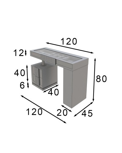 Tocador de maquillaje dormitorio diseño 397-T21