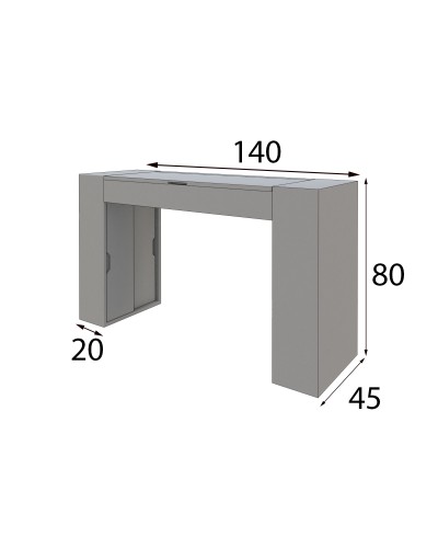 Tocador de maquillaje dormitorio diseño 397-T51