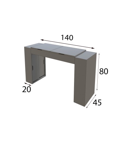 Tocador de maquillaje dormitorio diseño 397-T52