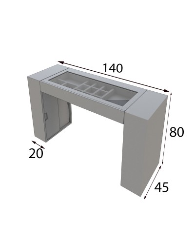 Tocador de maquillaje dormitorio diseño 397-T56