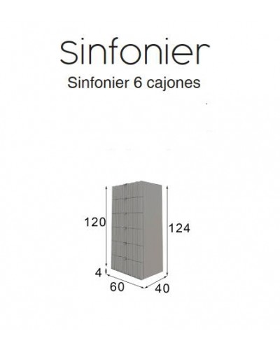 Sinfonier moderno diseño lacado 397-PR6