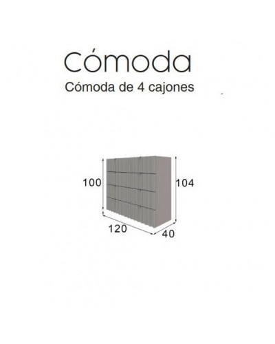 Cómoda moderna diseño lacado 397-PR7