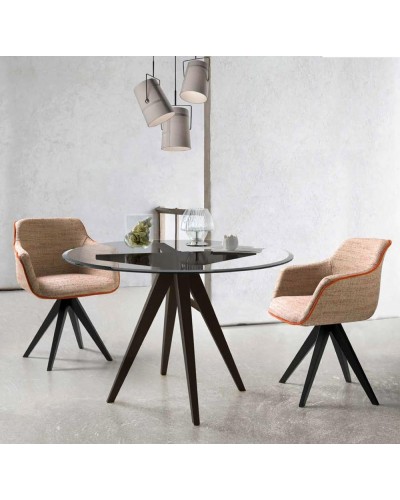 Mesa de comedor redonda moderna August - Nacher