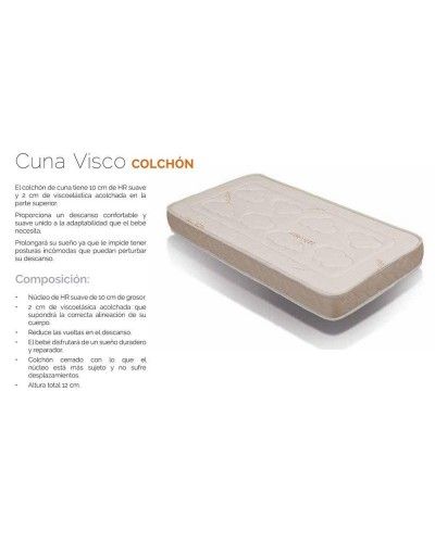Colchón Cuna Viscoelástico 284-CUNA VISCO 