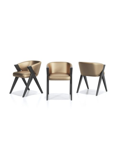 Silla de comedor moderna lacada 397-K03