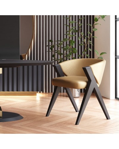 Silla de comedor moderna lacada 397-K03