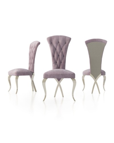 Silla de comedor moderna lacada 397-K05