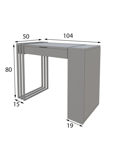 Tocador de maquillaje dormitorio diseño 397-T39