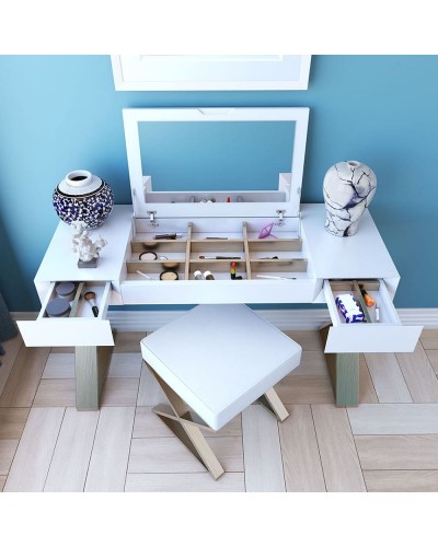 Tocador de maquillaje dormitorio diseño 397-T42