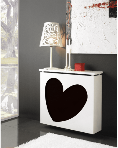 Cubreradiador Diseño forja metálico 1215-Corazón