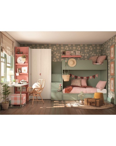 Dormitorio juvenil moderno D43 | Ros