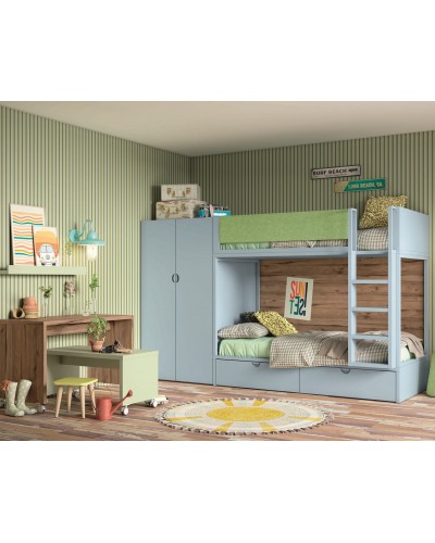 Dormitorio juvenil moderno D45 | Ros