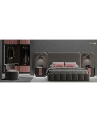 Dormitorio moderno Curve 03 – Franco