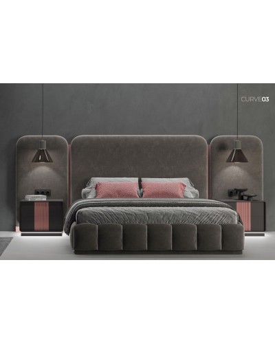 Dormitorio moderno Curve 03 – Franco