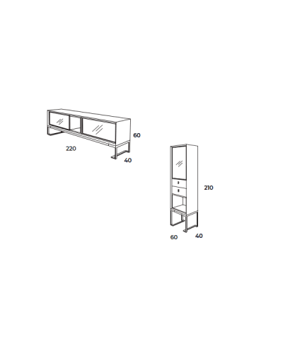 Comedor moderno Luxor 02 con patas metálicas – Franco