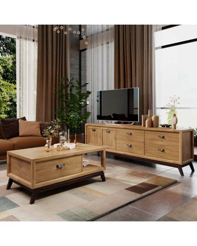 Mueble TV madera Rodas RC003 A - Grupo Seys
