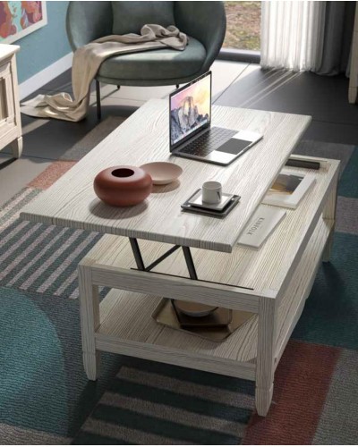 Mesa de centro elevable madera Amberes AC013 - Grupo Seys