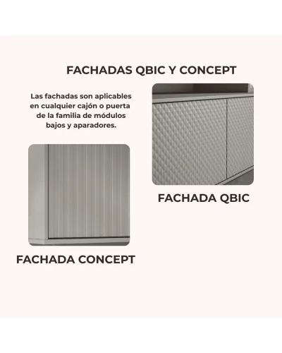 Mueble comedor moderno con chimenea Individual In05 - Lanmobel