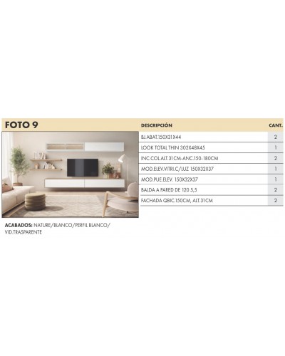 Mueble comedor moderno In09 - Lanmobel