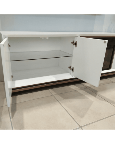 Mueble TV moderno con chimenea outlet 397-01