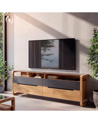 Mueble TV madera moderno Berna BC103 - Grupo Seys