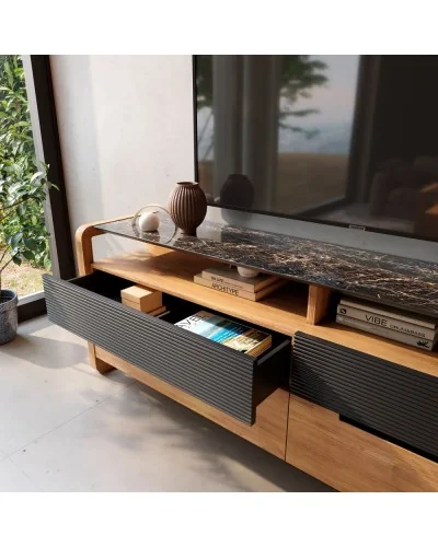 Mueble TV madera moderno Berna BC103 - Grupo Seys