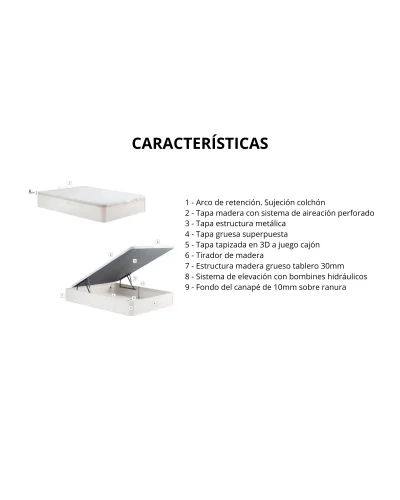 Canapé abatible Roble Outlet