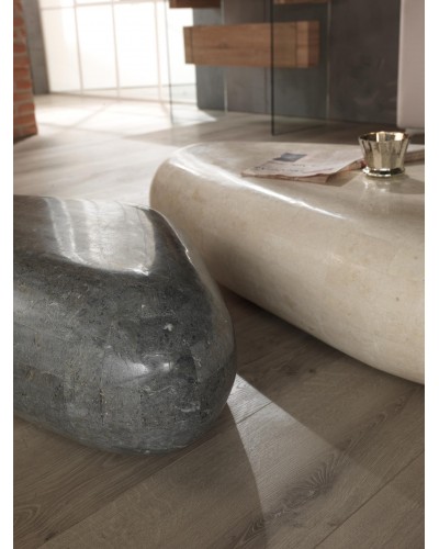 Mesa de centro Sasso Blanco Sandy en Piedra Fósil - Stones