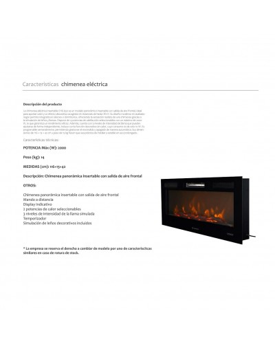 Mueble de Salón Premium Panelado con Chimenea Kálida 08 - Franco Furniture