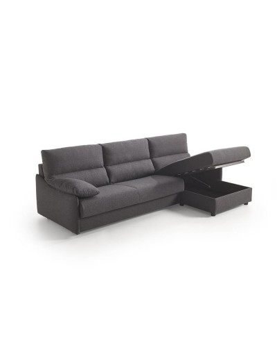 Sofá Cama Italiano Sheila con Chaise Longue y Arcón Colchón 14 cm - Suinta