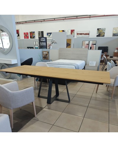 Mesa de comedor moderna extensible 180x100 Outlet - 154-01