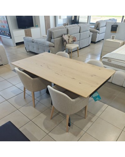 Mesa de comedor moderna extensible 180x100 Outlet - 154-01
