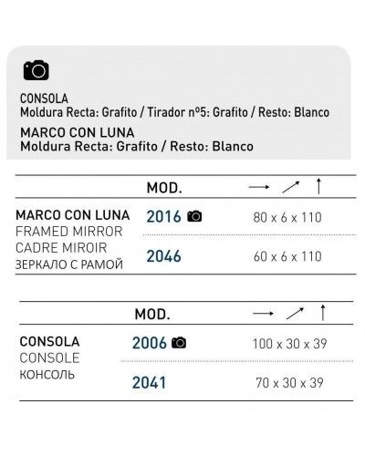 Recibidor moderno lacado 194-2006 